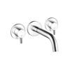 EINS+ 3 Hole Wall Basin Mixer w/out Waste Chrome